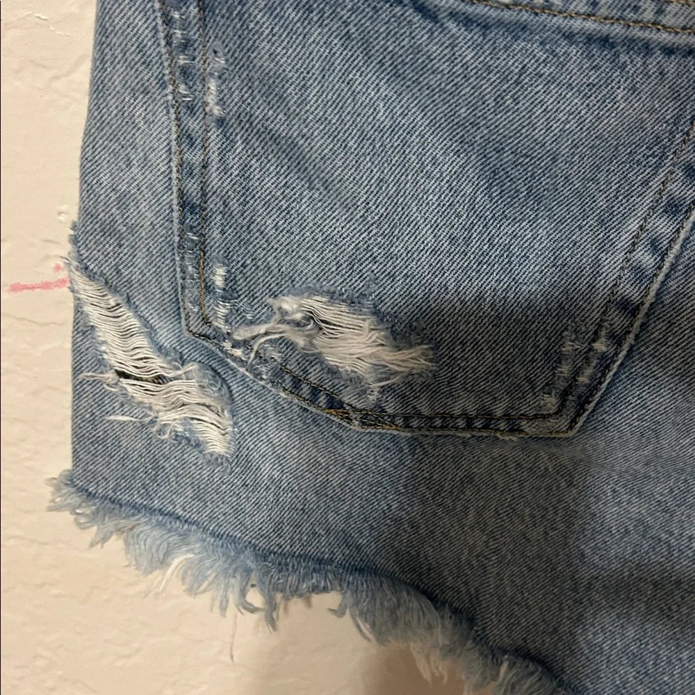 🎻AGOLDE Los Angeles Premium Distressed Denim Shorts size 27 GUC